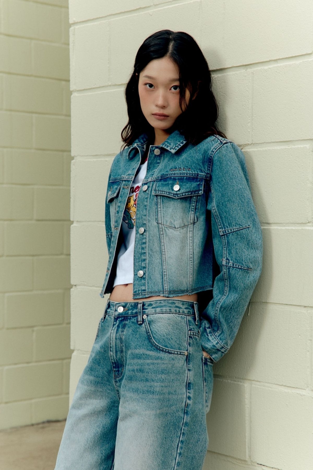 아크메드라비(ACME DE LA VIE) WOMAN DENIM TRUCKER JACKET