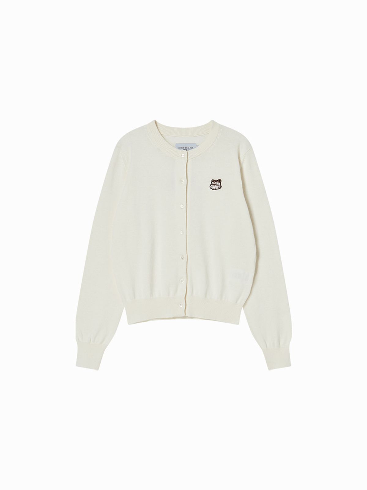 아크메드라비(ACME DE LA VIE) WOMAN BASIC ROUND NECK CARDIGAN (3 COLOR)