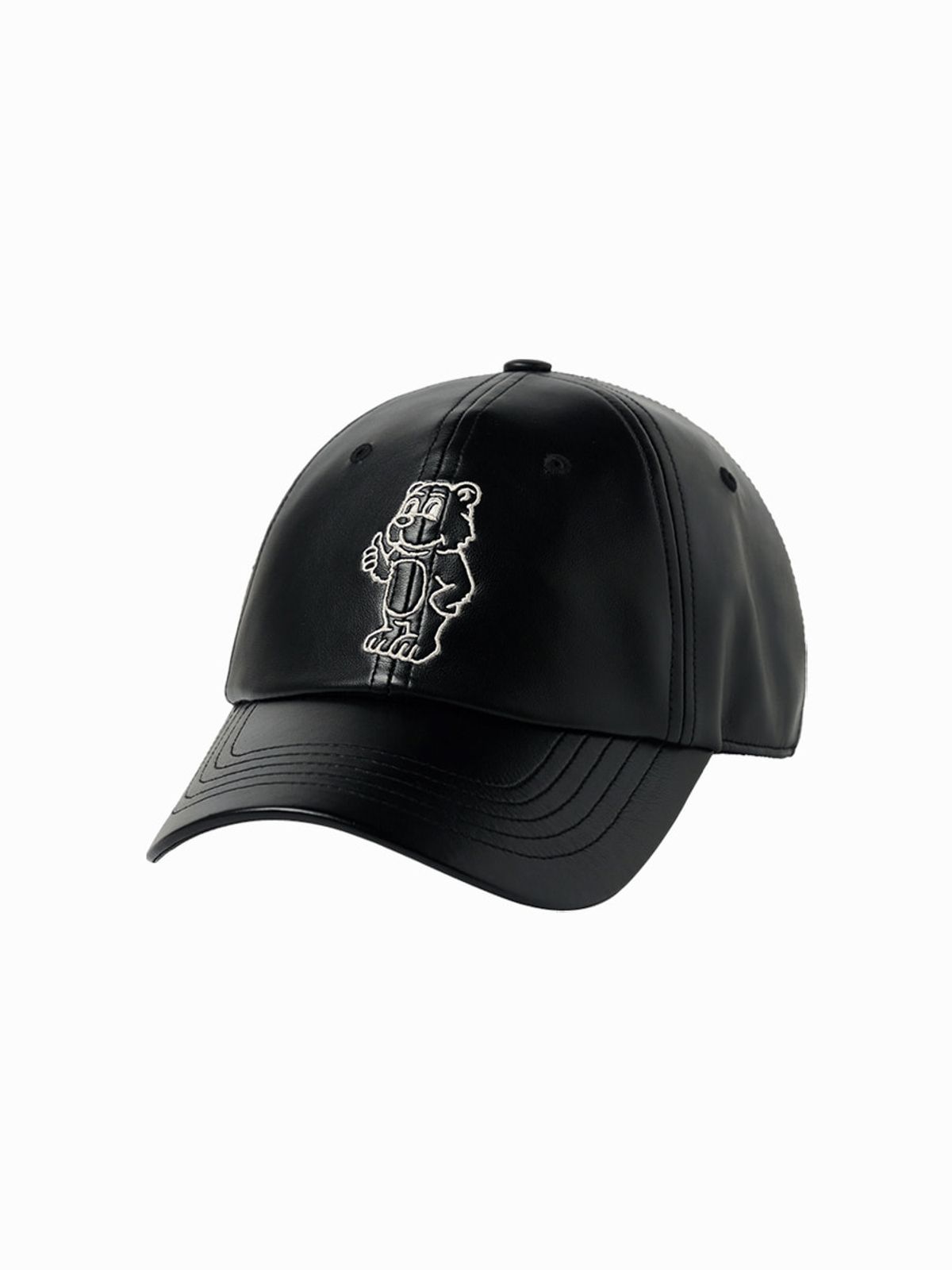 아크메드라비(ACME DE LA VIE) LINE AC BEAR VEGAN LEATHER BALL CAP (2 COLOR)