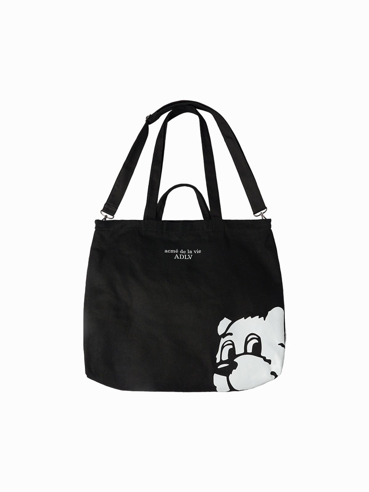 아크메드라비(ACME DE LA VIE) AC BEAR PRINTED LARGE ECO BAG (2 COLOR)