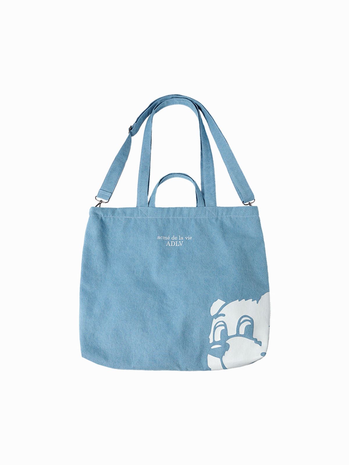 아크메드라비(ACME DE LA VIE) AC BEAR PRINTED LARGE ECO BAG (2 COLOR)