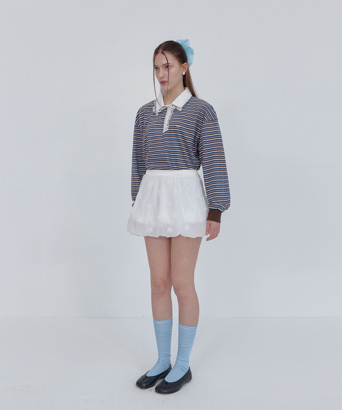 스르비(SELEVER) Elise Stripe Top_3 color
