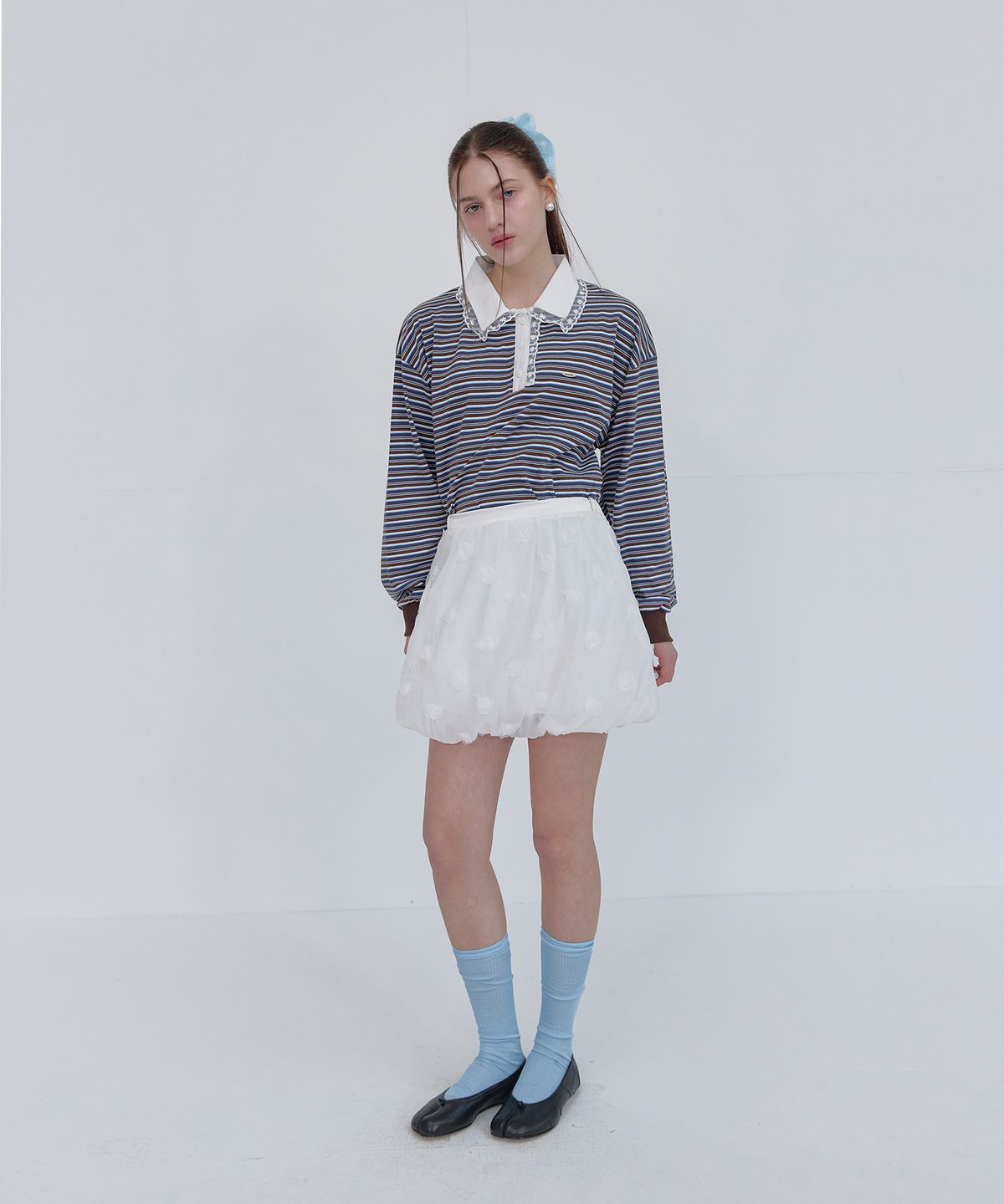 스르비(SELEVER) Elise Stripe Top_3 color