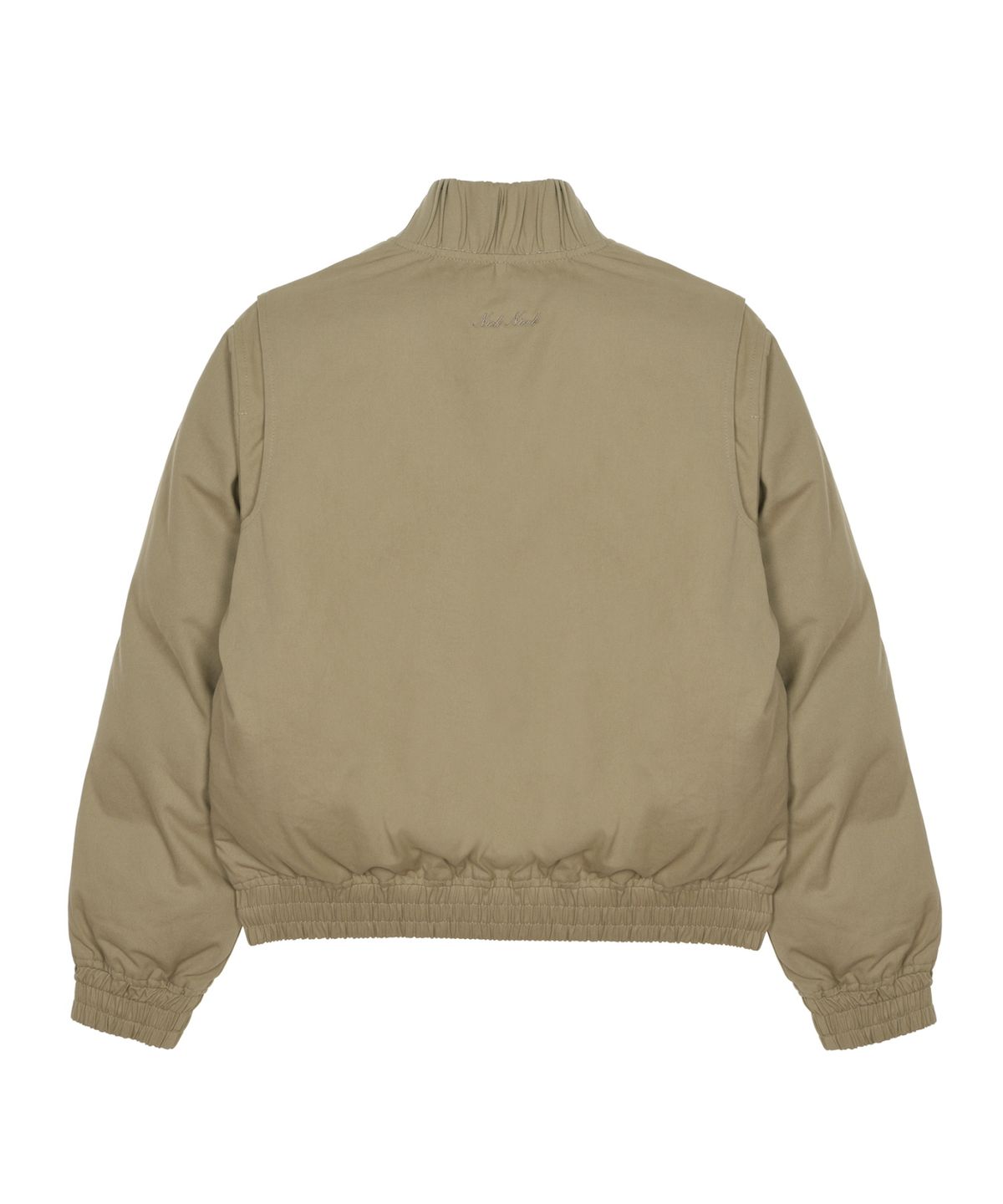 닉앤니콜(NICK&NICOLE) SHIRRING PADDING JUMPER_BEIGE