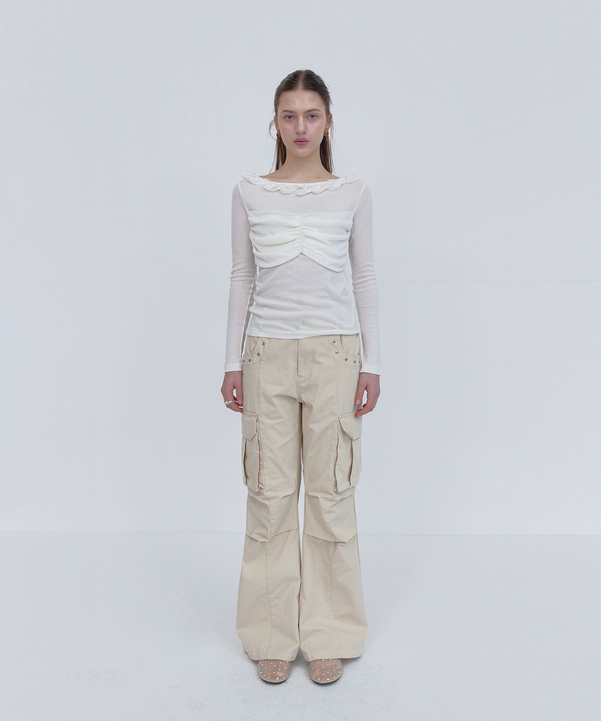 스르비(SELEVER) Heartline Cargo Pants_2 color