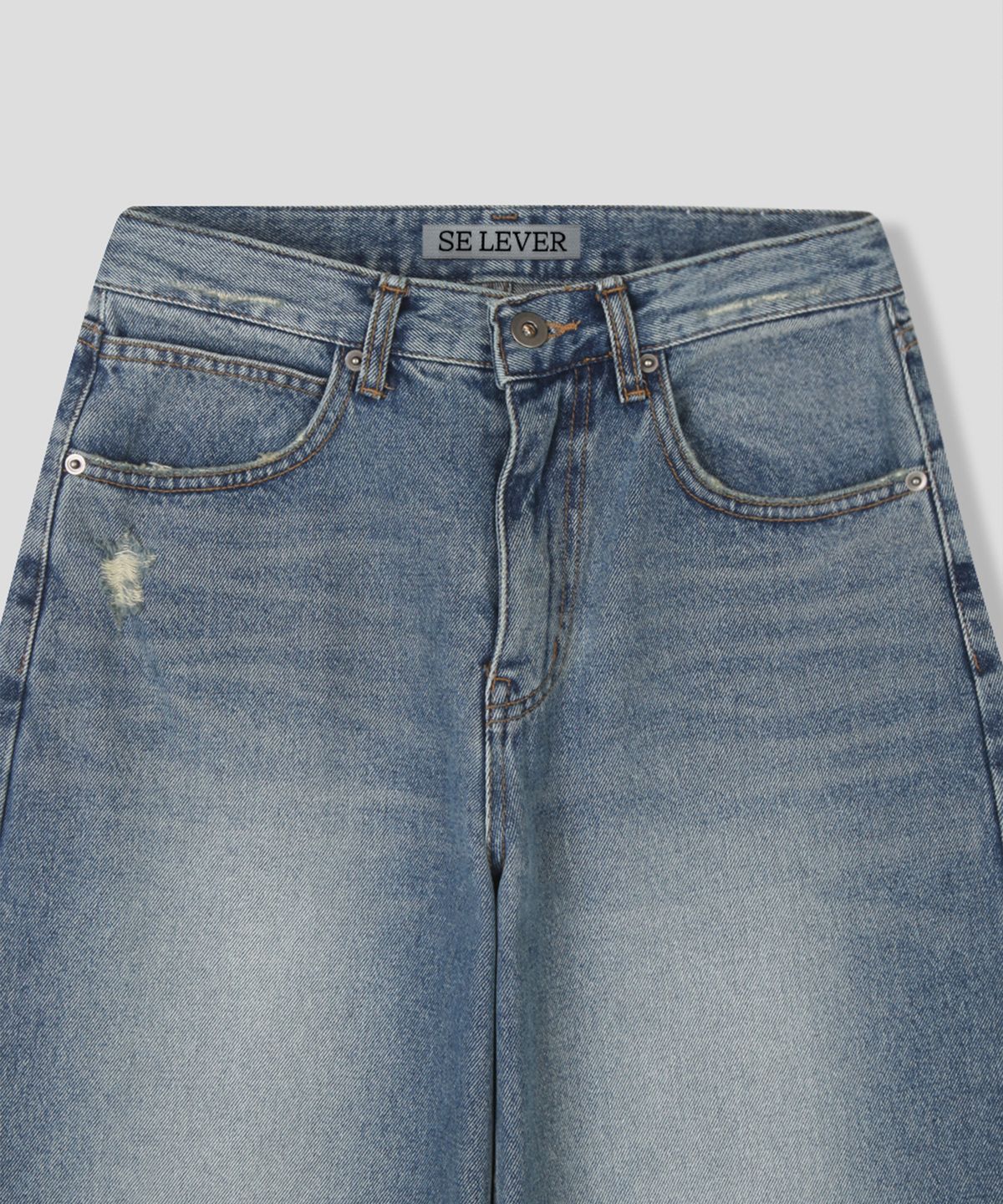스르비(SELEVER) Harbor Straight Denim Pants
