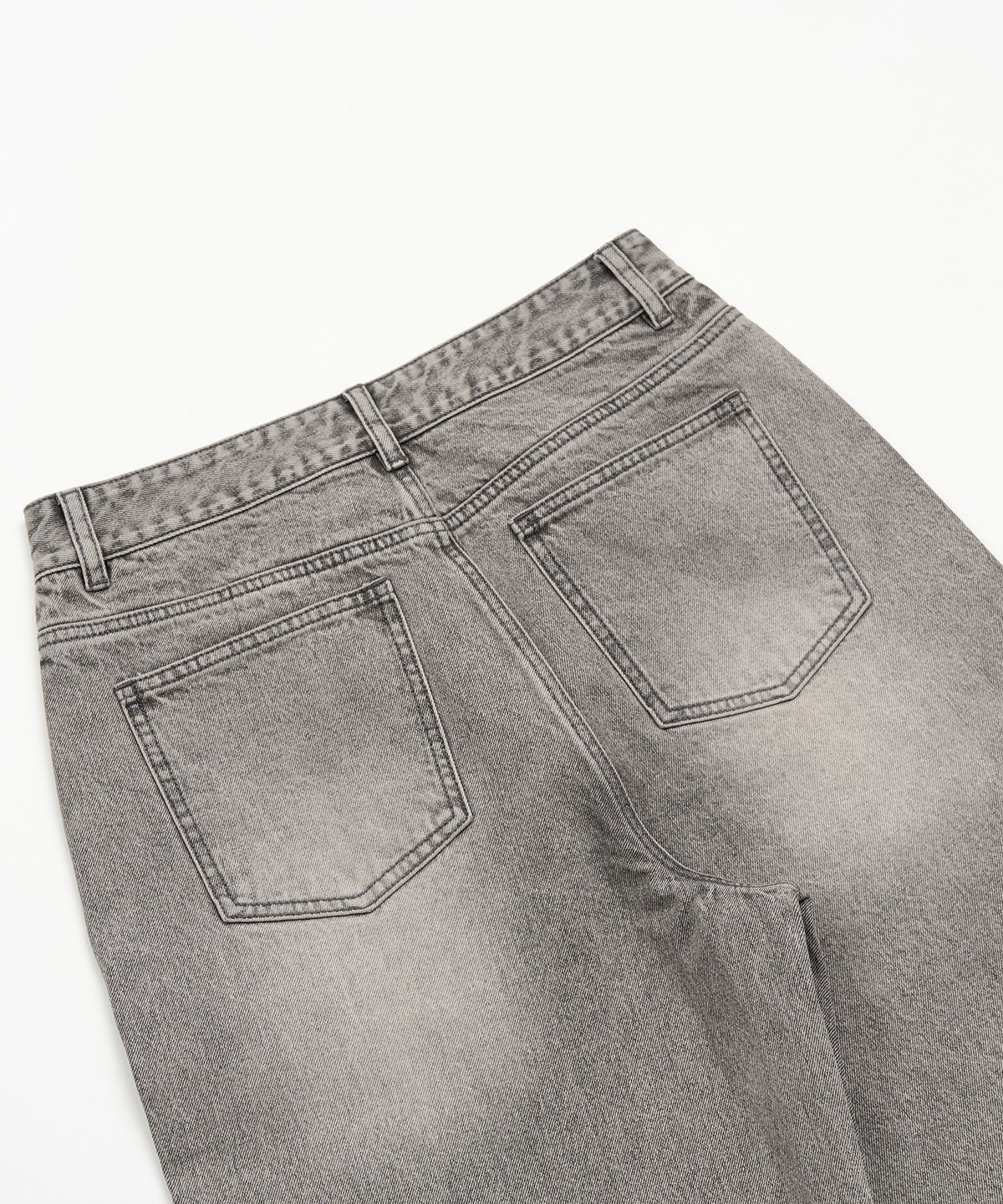 토피(TOFFEE) 롱 페이드 데님 팬츠 (GREY)