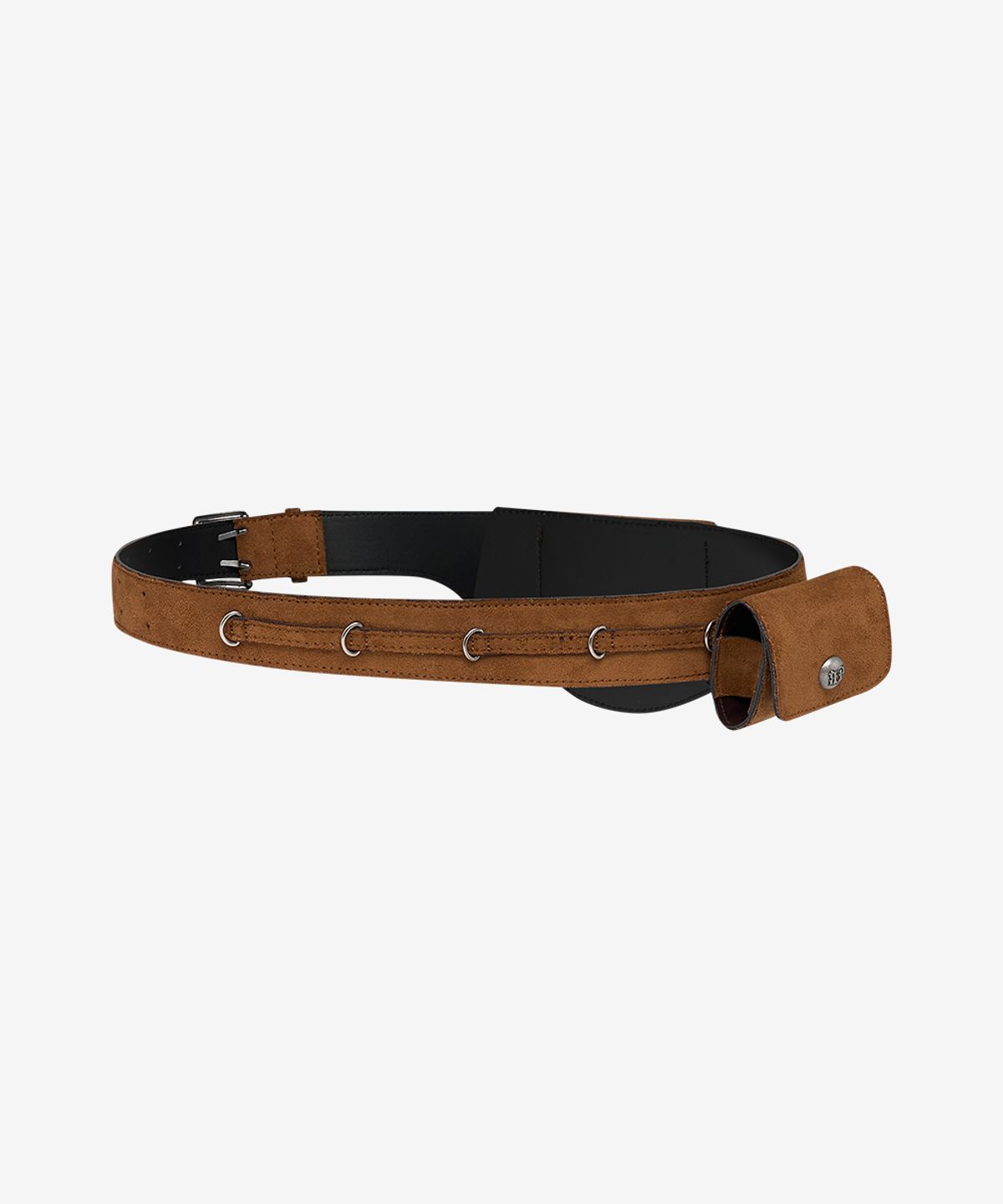 블랙 퍼플(BLACK PURPLE) 블랭켓 포켓 벨트_브라운 Blanket Pocket Belt_Brown