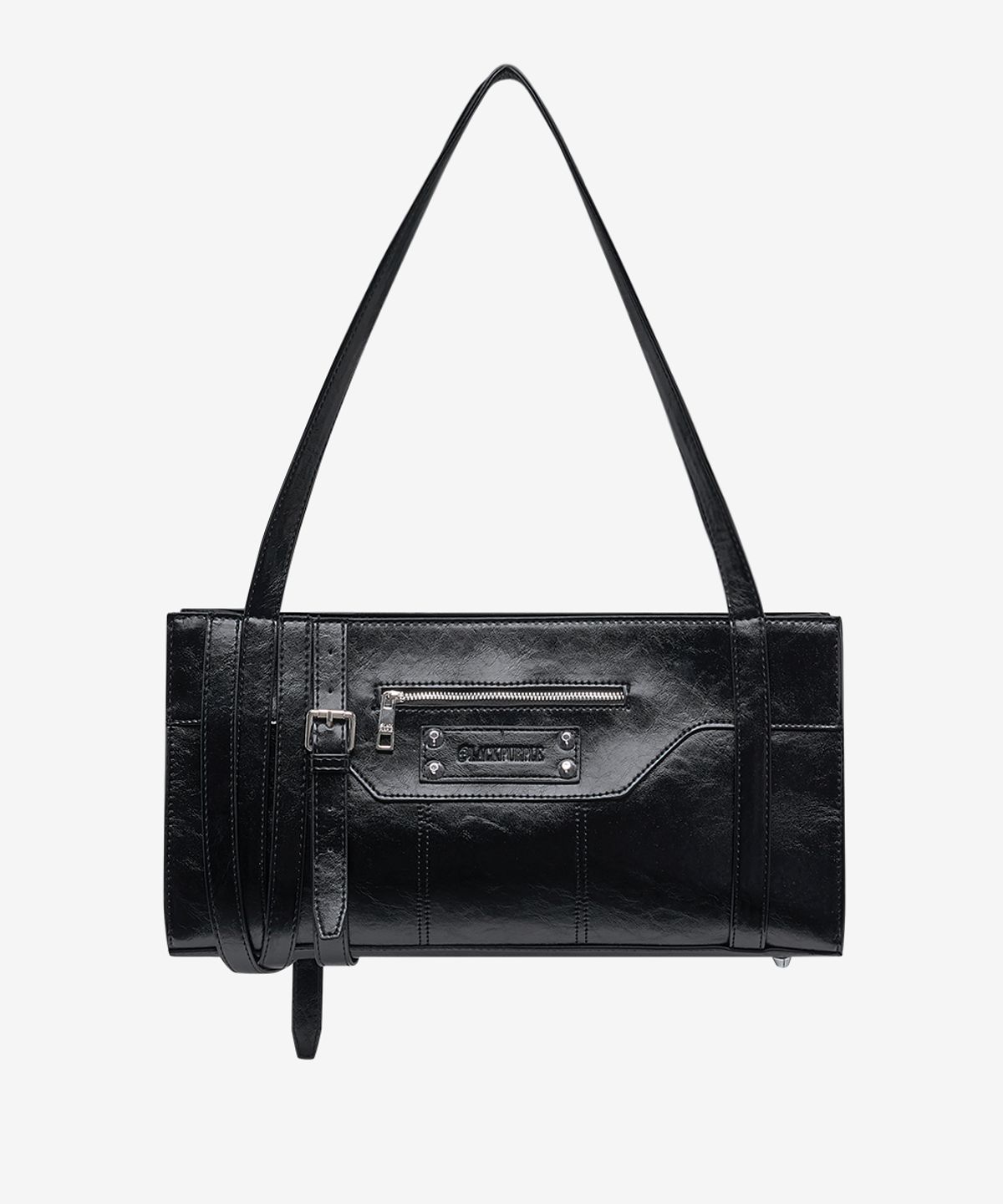 블랙 퍼플(BLACK PURPLE) 엑시스 벨트 백_블랙 Axis Belt Bag_Black