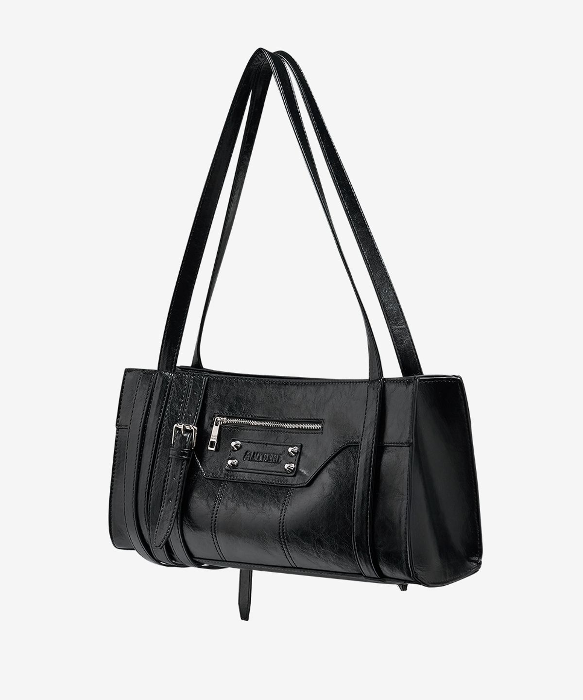 블랙 퍼플(BLACK PURPLE) 엑시스 벨트 백_블랙 Axis Belt Bag_Black