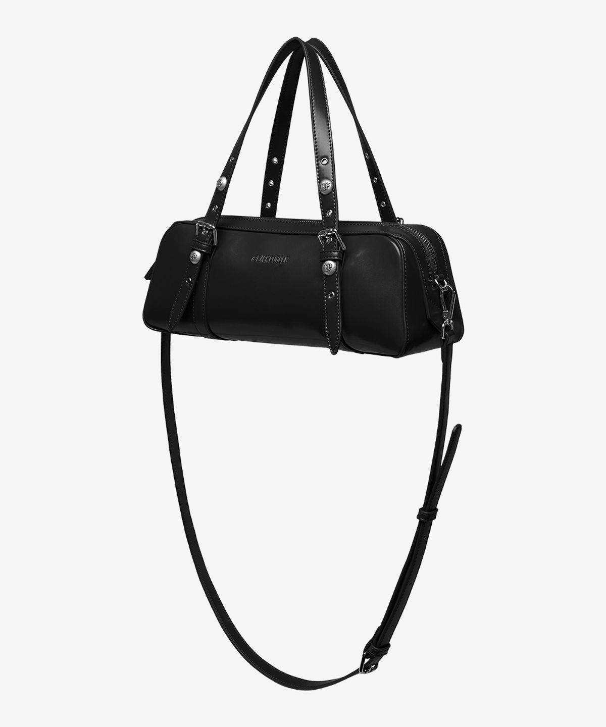 블랙 퍼플(BLACK PURPLE) 하네스 보스턴 백_블랙 Harness Boston Bag_Black
