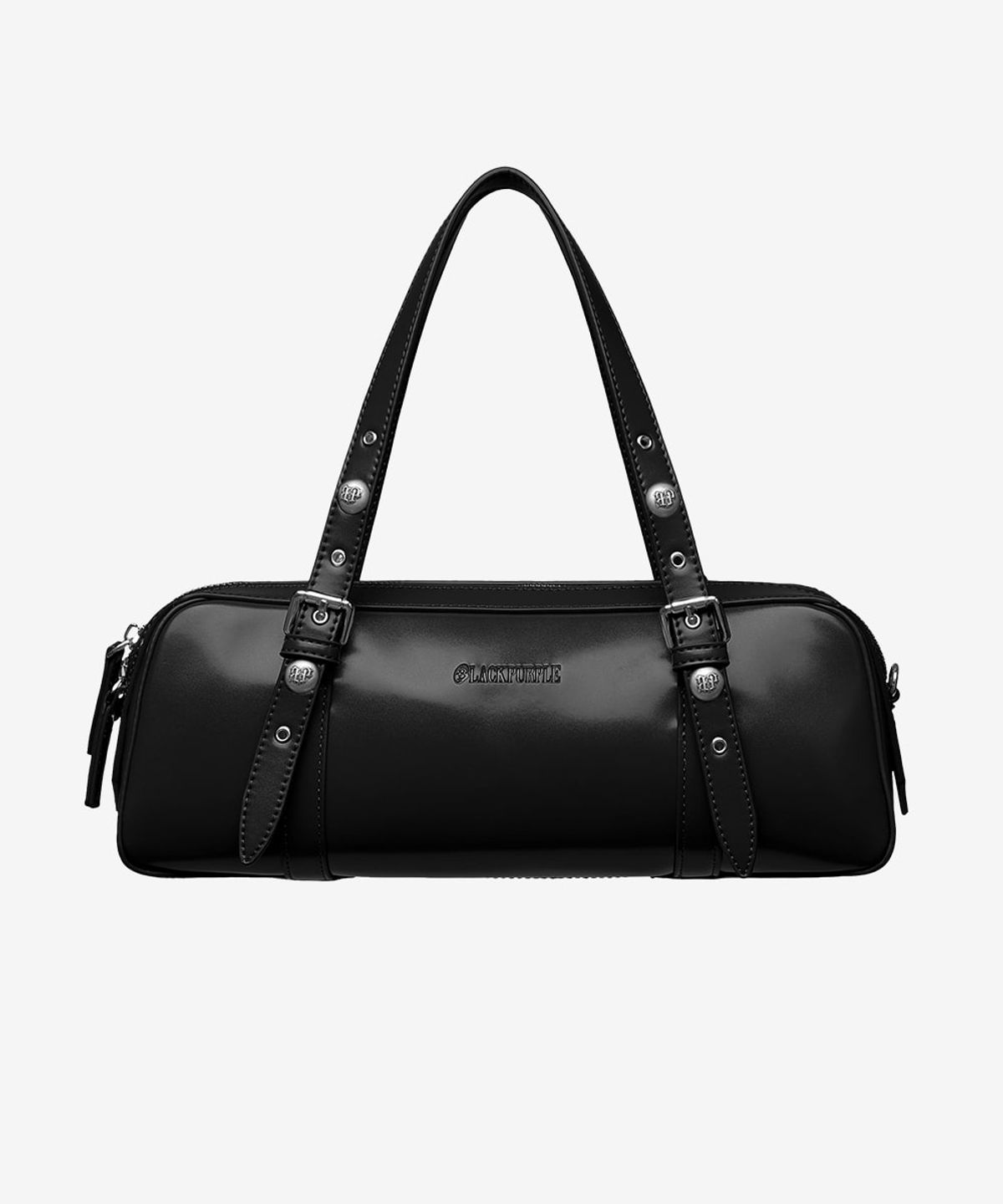 블랙 퍼플(BLACK PURPLE) 하네스 보스턴 백_블랙 Harness Boston Bag_Black