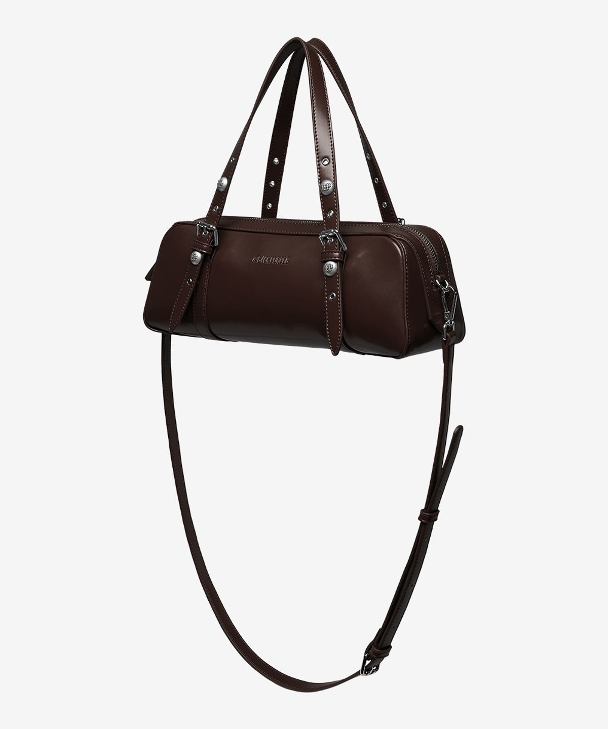 블랙 퍼플(BLACK PURPLE) 하네스 보스턴 백_브라운 Harness Boston Bag_Brown