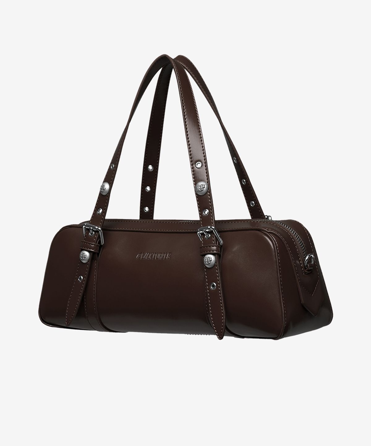 블랙 퍼플(BLACK PURPLE) 하네스 보스턴 백_브라운 Harness Boston Bag_Brown