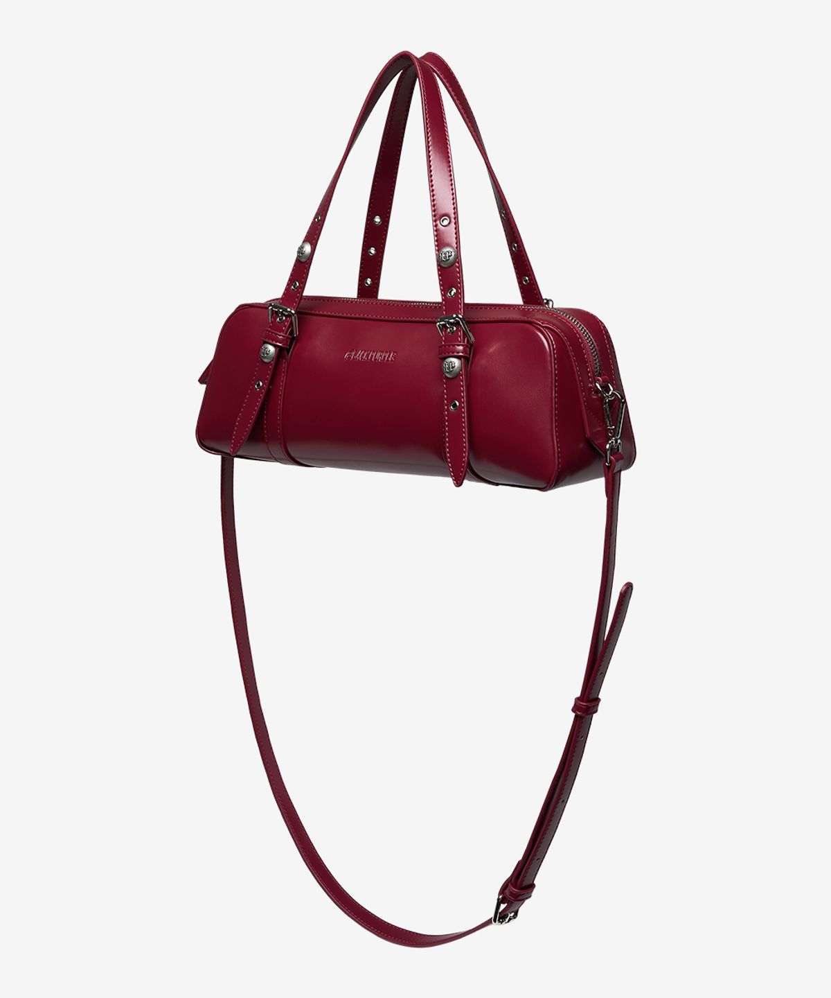 블랙 퍼플(BLACK PURPLE) 하네스 보스턴 백_레드 Harness Boston Bag_Red