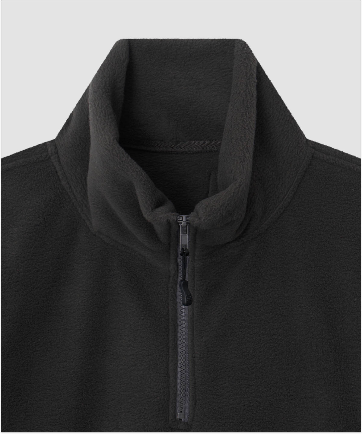 더 릴(THE LILLE) Fleece Half Zip-up_Charcoal
