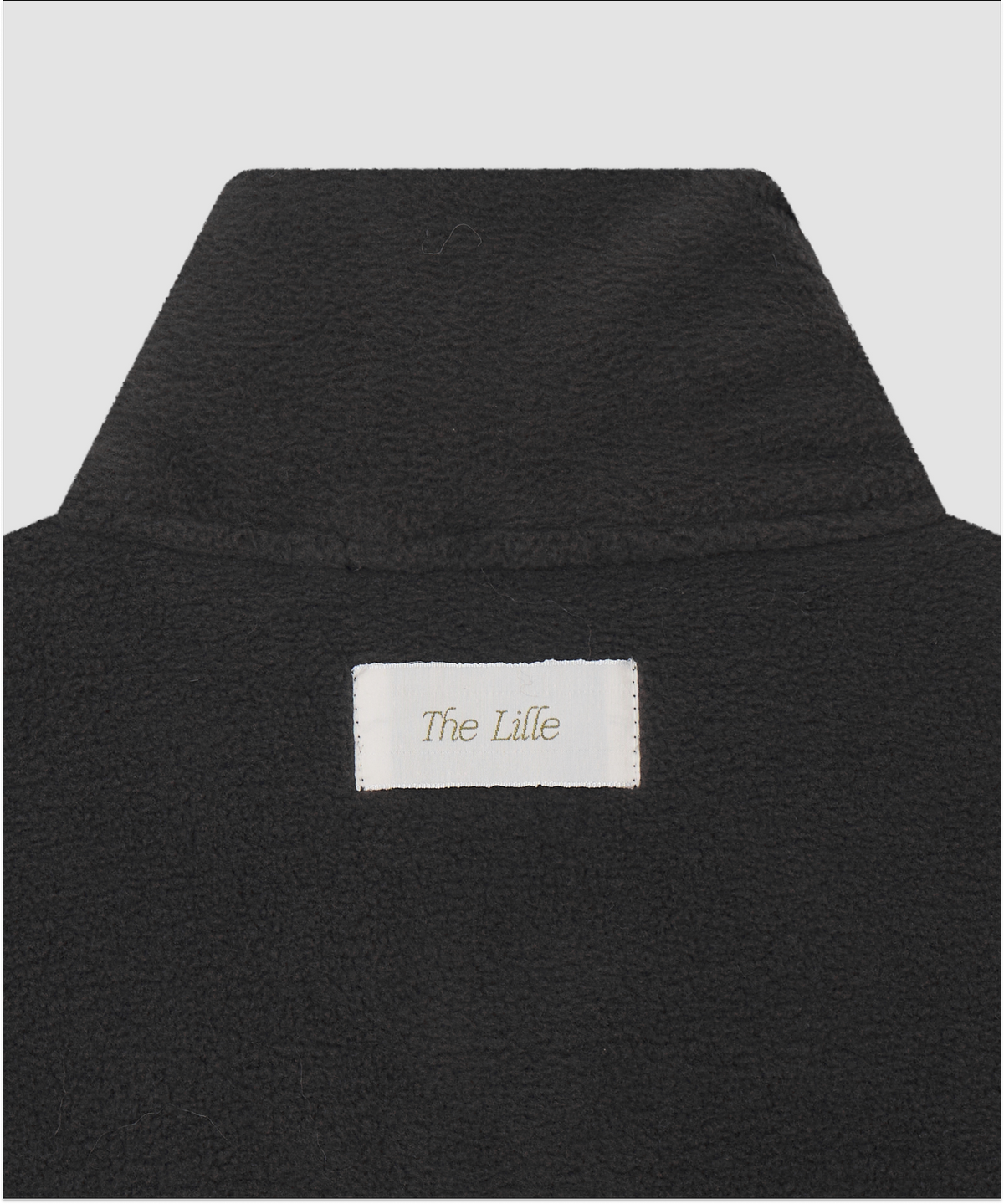 더 릴(THE LILLE) Fleece Half Zip-up_Charcoal