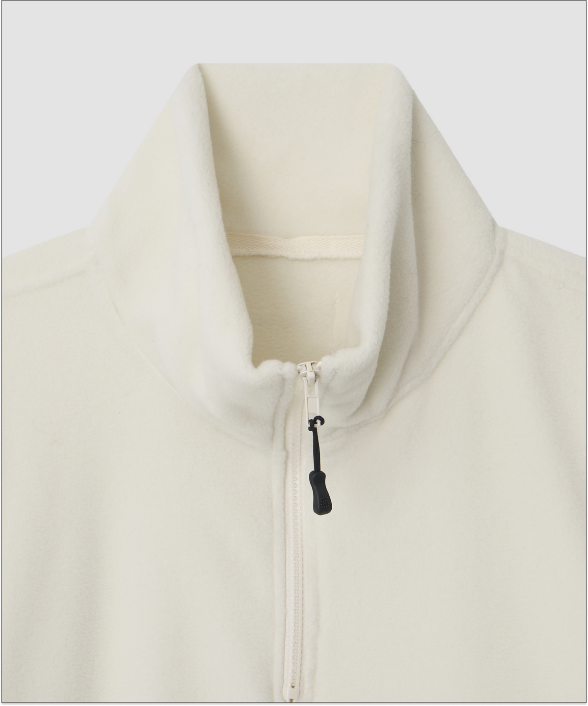 더 릴(THE LILLE) Fleece Half  Zip-up_Ivory