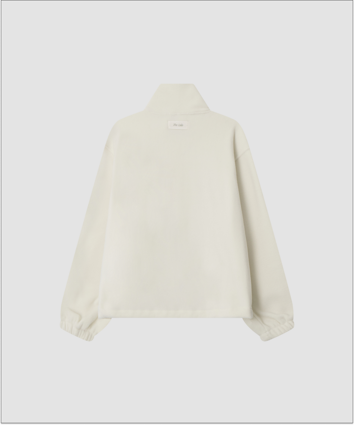 더 릴(THE LILLE) Fleece Half  Zip-up_Ivory