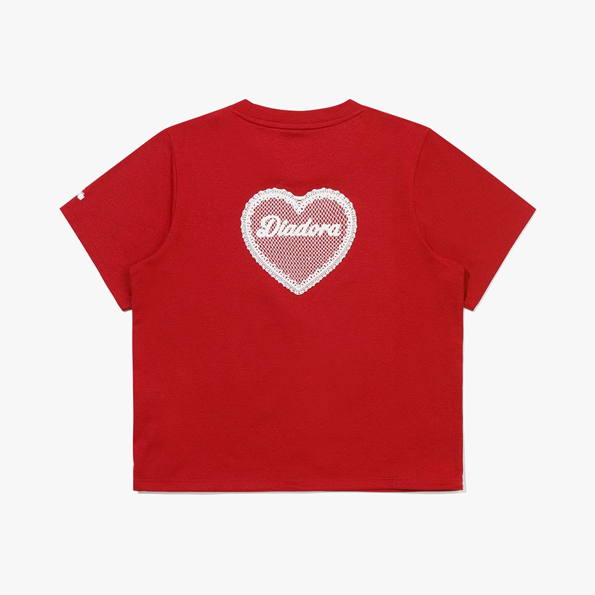 디아도라(diadora) 하트 그래픽 반팔 티셔츠 우먼 RED