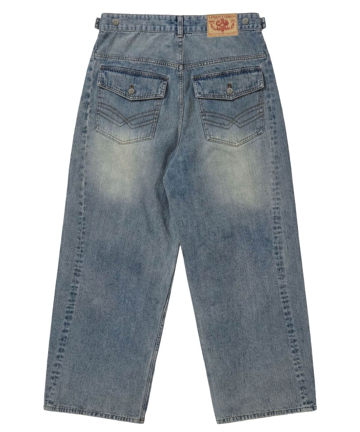 아이돈워너셀(IDWS) Bomin Curved Denim Pants Indigo