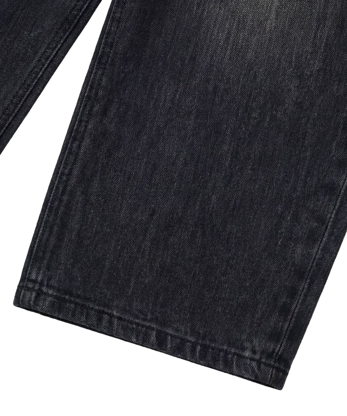 아이돈워너셀(IDWS) Bomin Curved Denim Pants Black