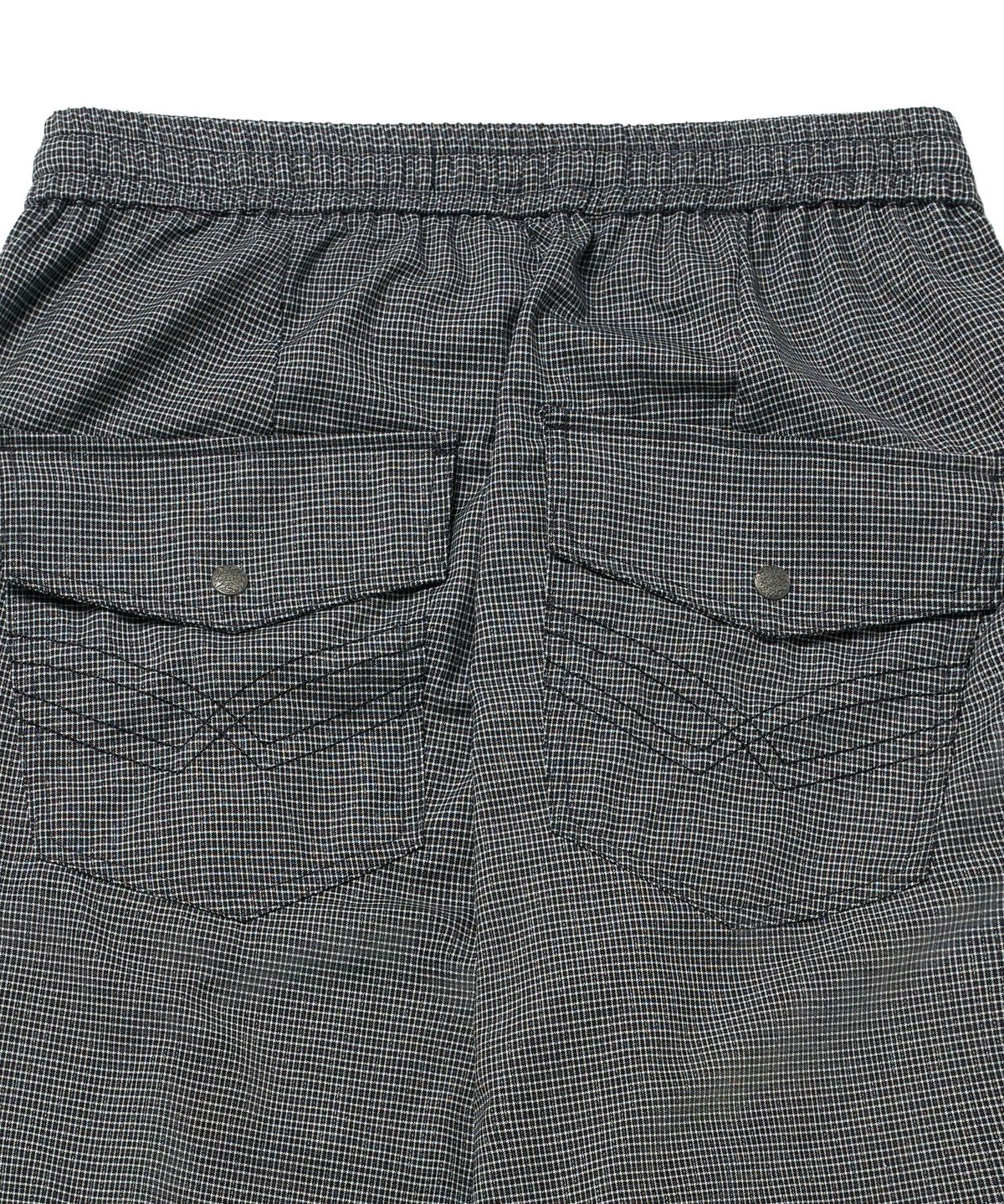 아이돈워너셀(IDWS) Fine Check Balloon Trouser Black