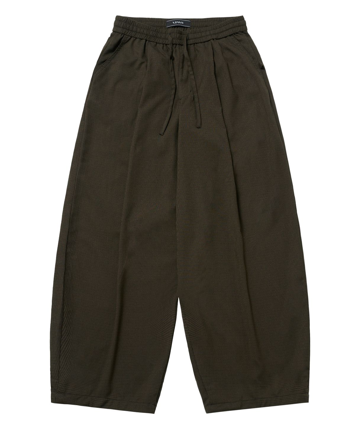 아이돈워너셀(IDWS) Fine Check Balloon Trouser Brown