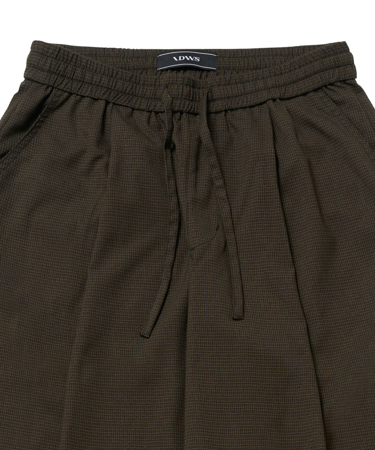 아이돈워너셀(IDWS) Fine Check Balloon Trouser Brown