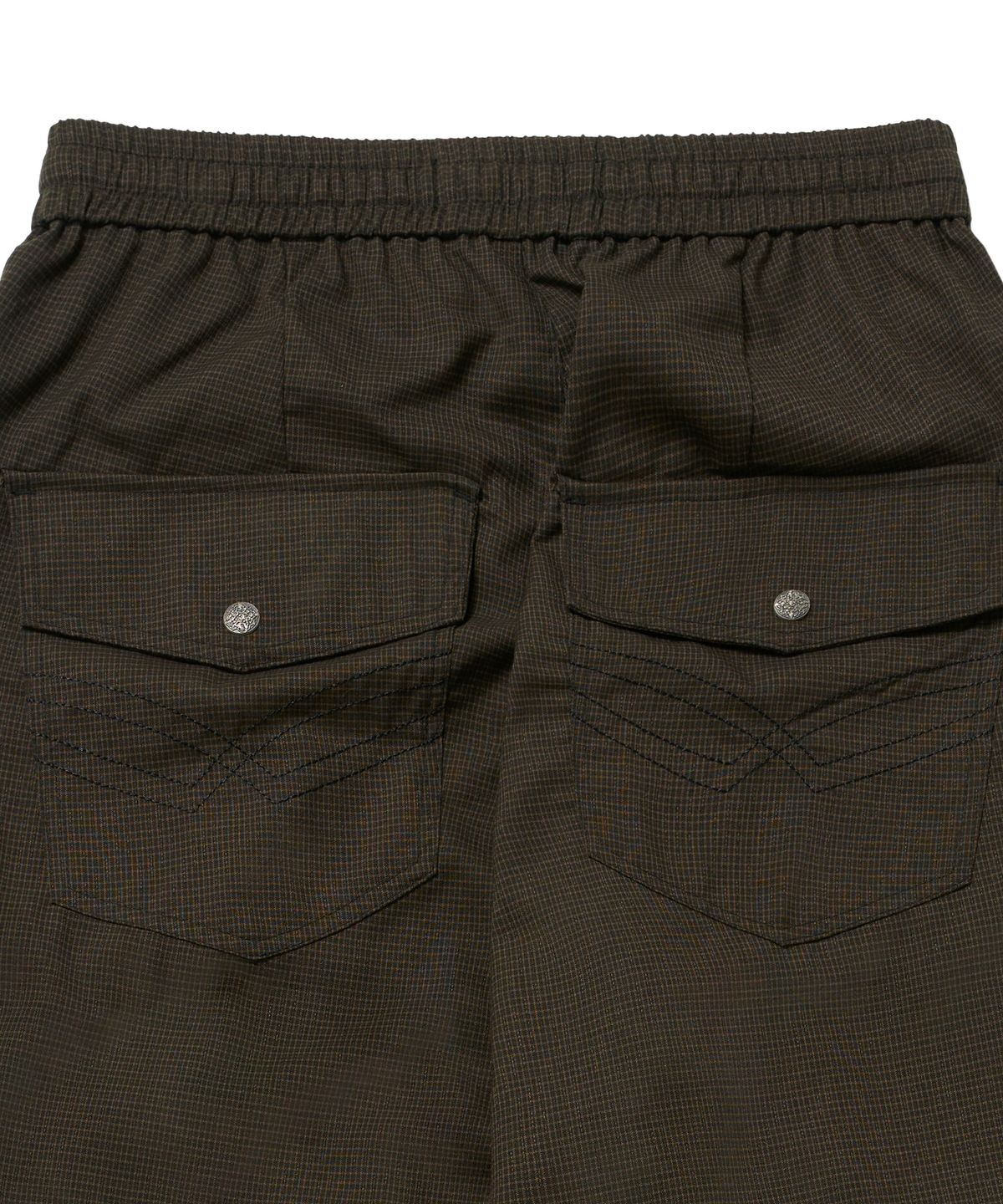 아이돈워너셀(IDWS) Fine Check Balloon Trouser Brown