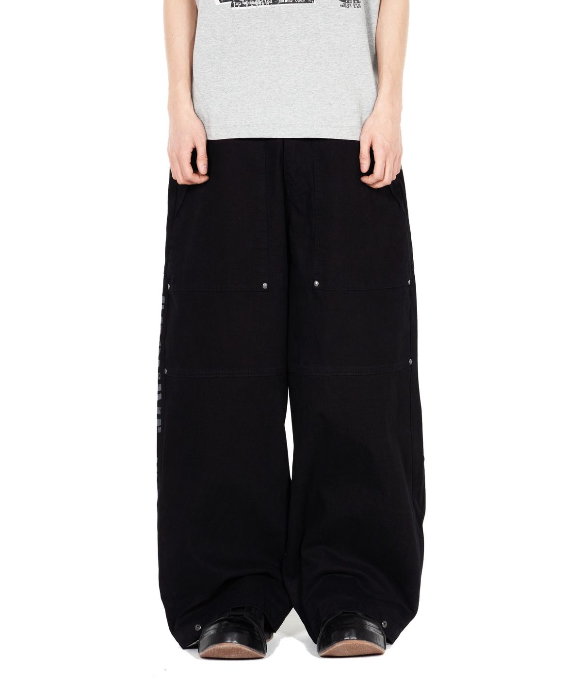 아이돈워너셀(IDWS) Route Print Balloon Pants Black