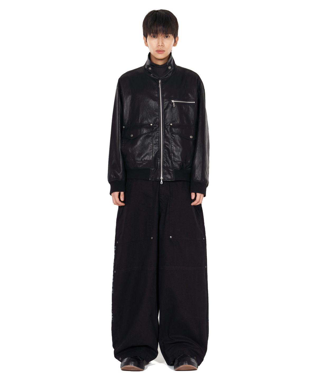 아이돈워너셀(IDWS) Route Print Balloon Pants Black