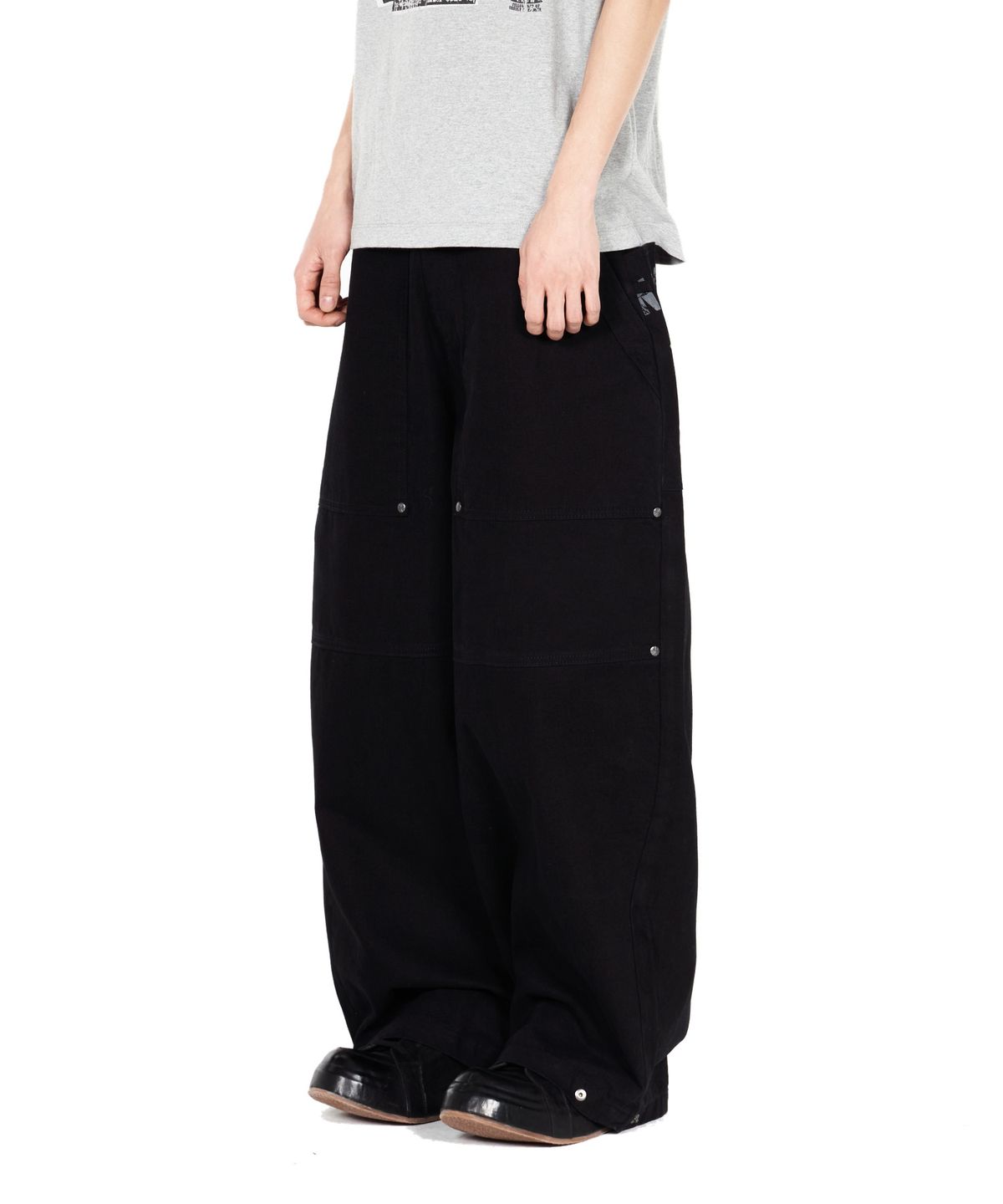 아이돈워너셀(IDWS) Route Print Balloon Pants Black