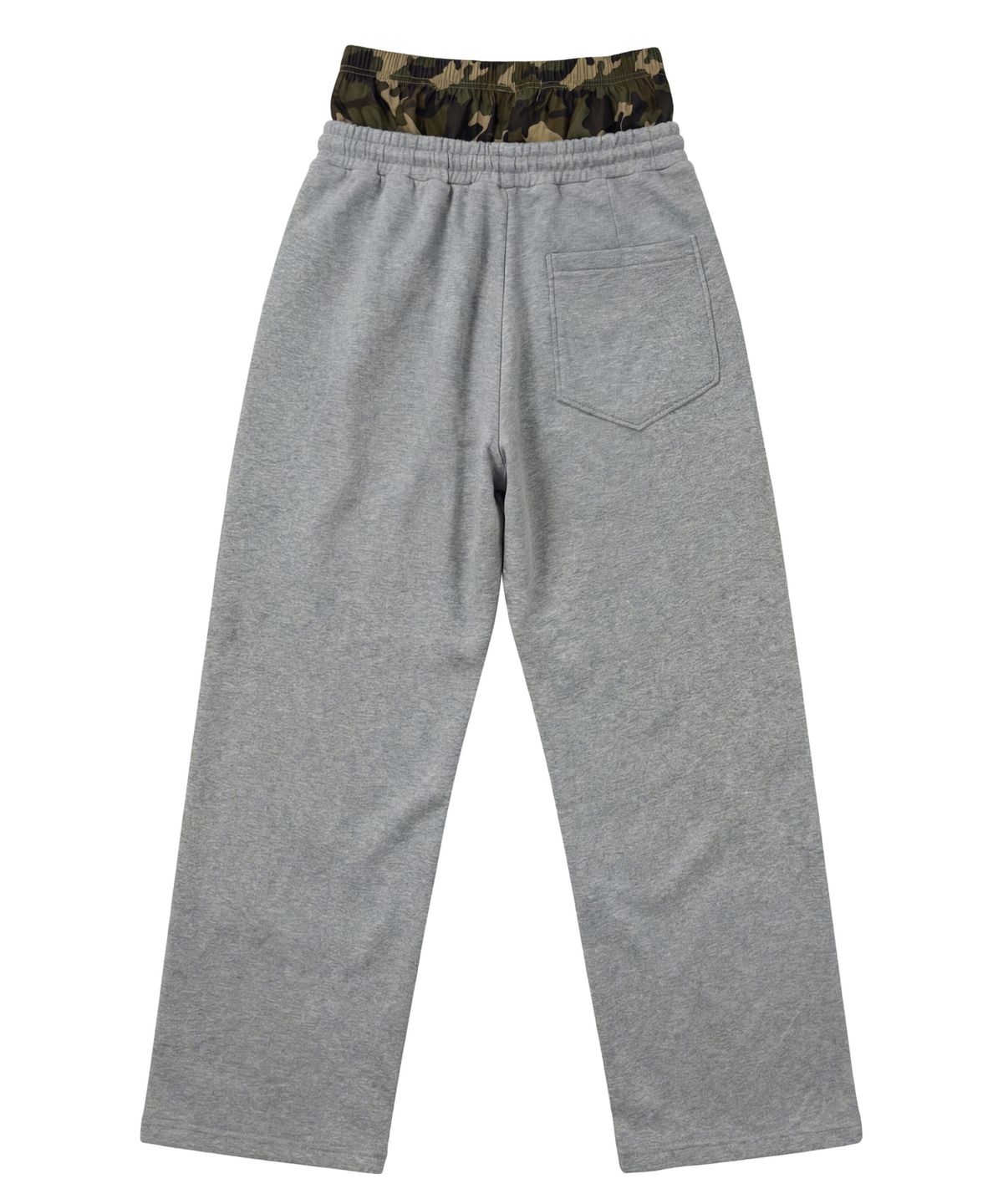 아이돈워너셀(IDWS) Cross Layered Sweat Pants Gray