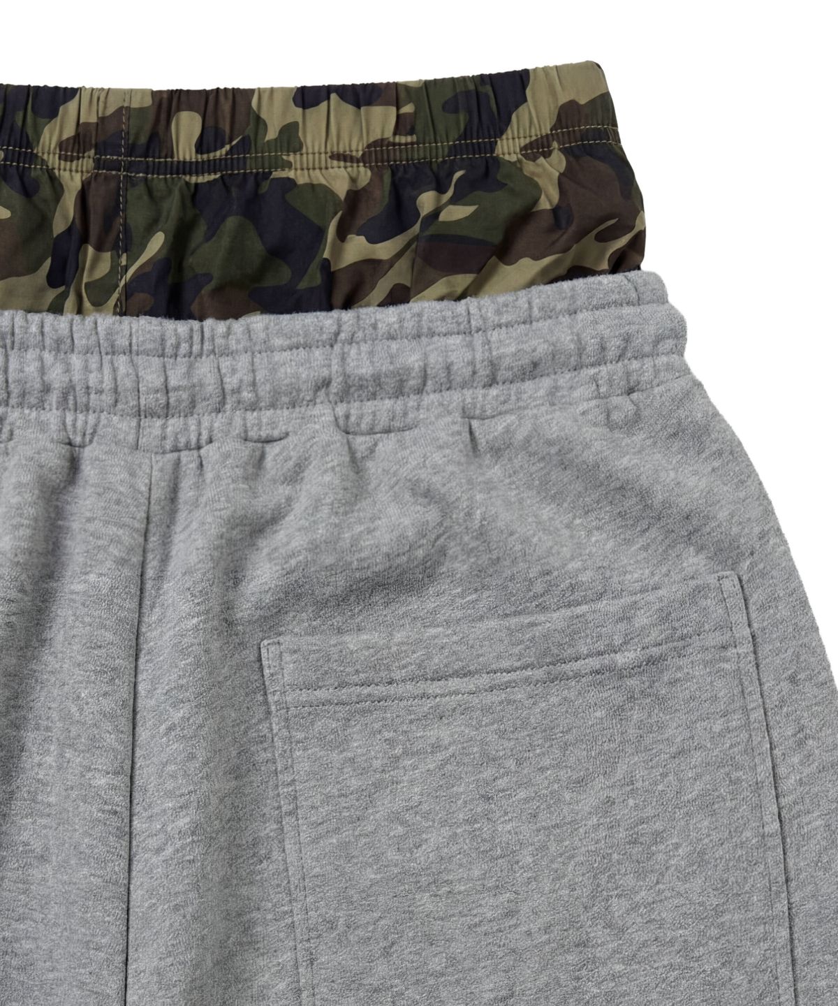 아이돈워너셀(IDWS) Cross Layered Sweat Pants Gray