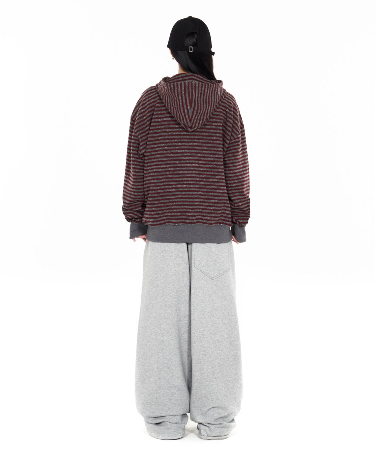 아이돈워너셀(IDWS) Cross Layered Sweat Pants Gray
