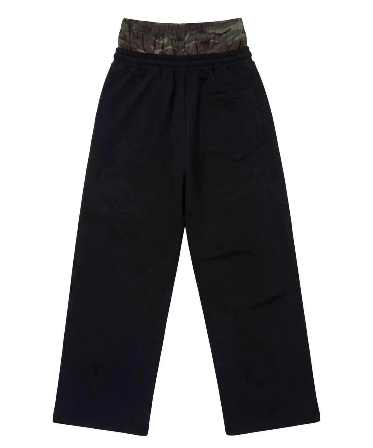 아이돈워너셀(IDWS) Cross Layered Sweat Pants Black