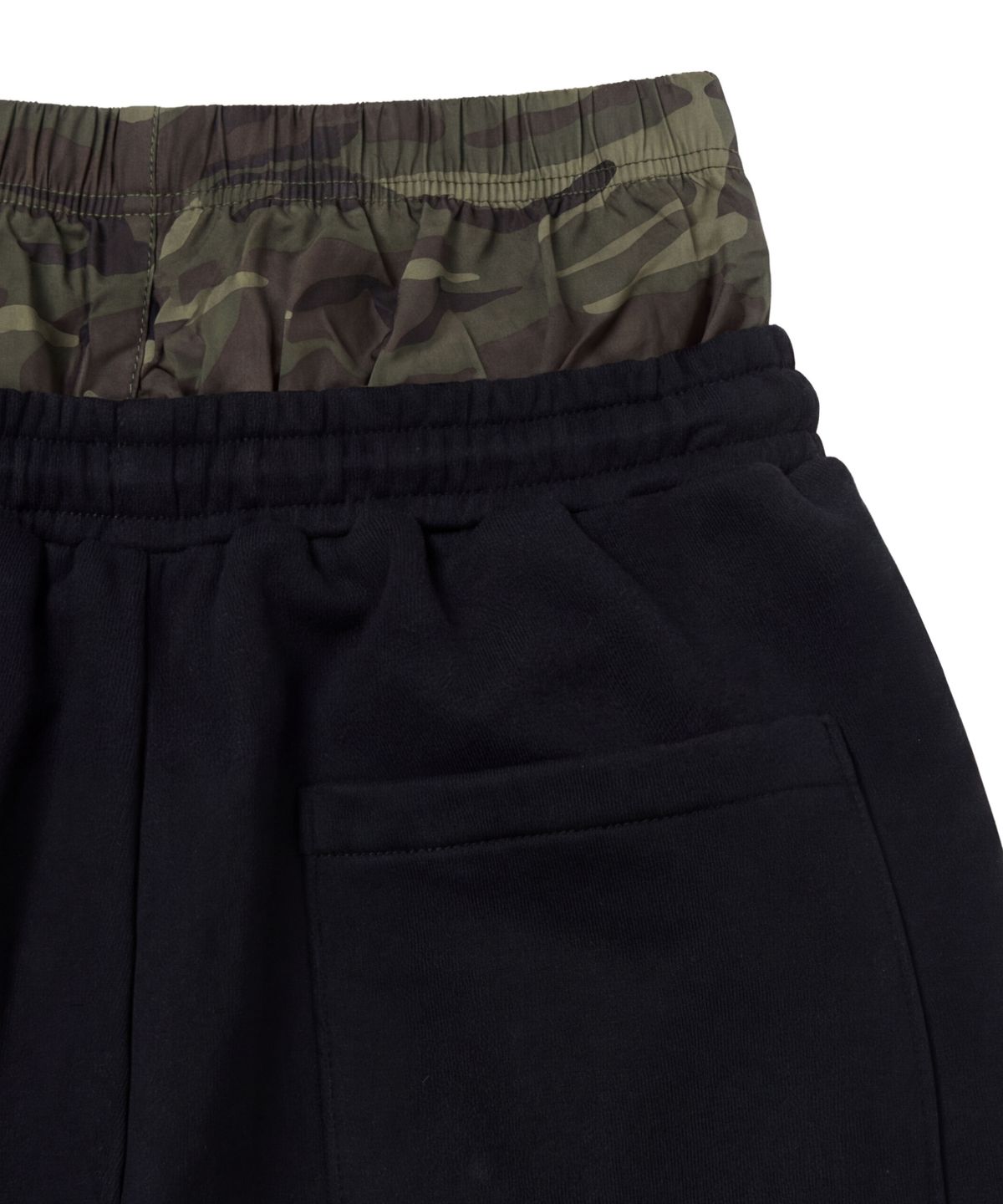 아이돈워너셀(IDWS) Cross Layered Sweat Pants Black