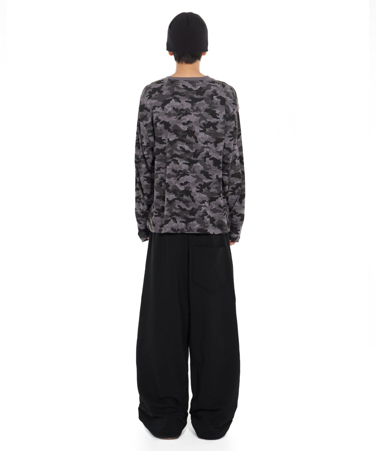 아이돈워너셀(IDWS) Cross Layered Sweat Pants Black