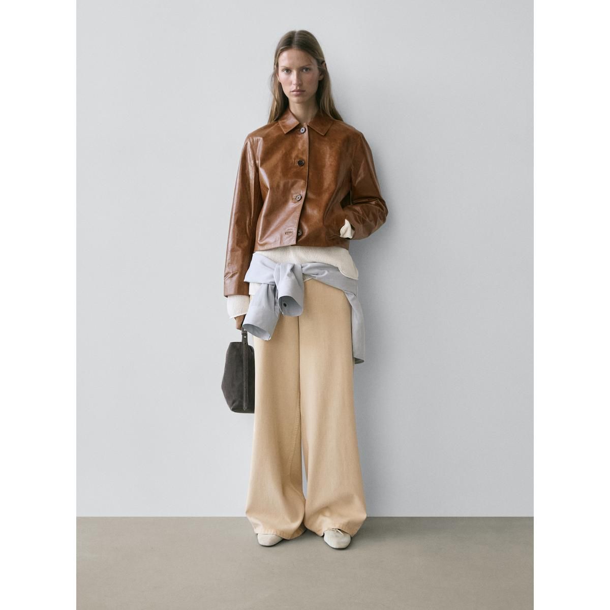 마시모두띠(MASSIMO DUTTI) 나파 레더 재킷