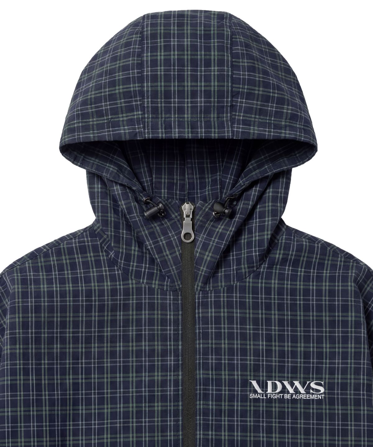 아이돈워너셀(IDWS) Vortex Check Windbreaker Navy