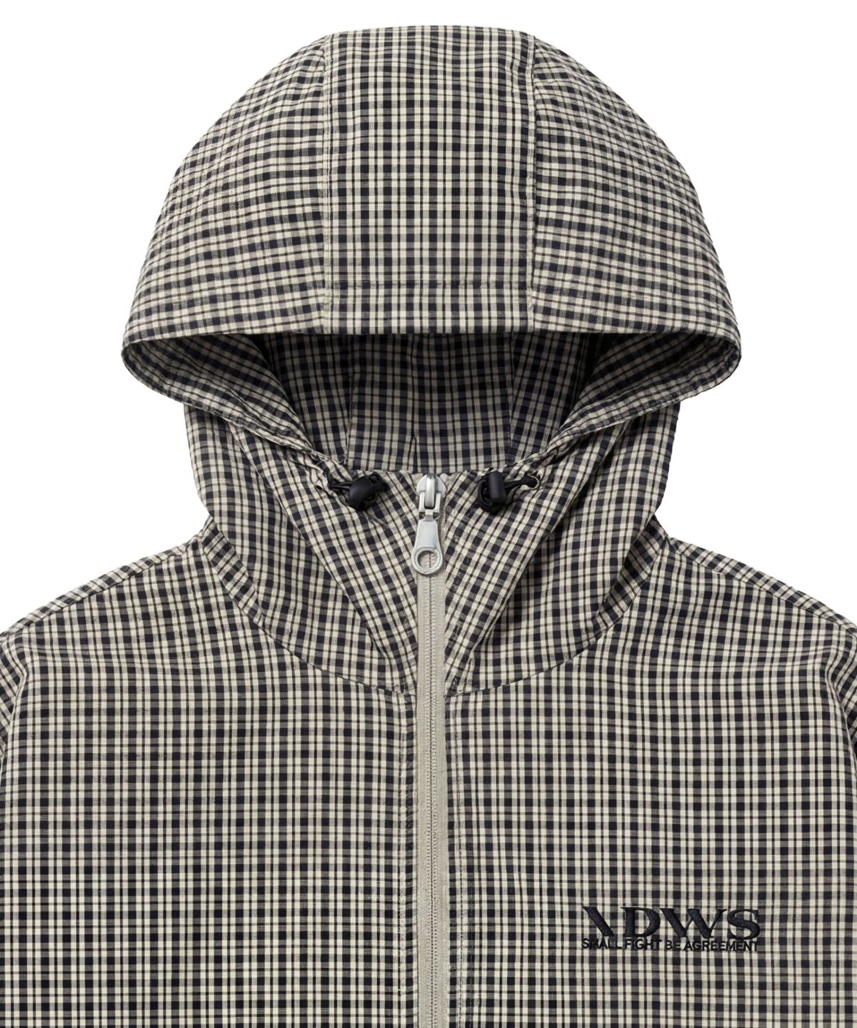 아이돈워너셀(IDWS) Vortex Check Windbreaker Ivory