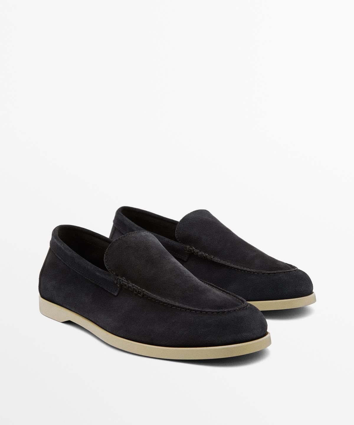 마시모두띠(MASSIMO DUTTI) 소프트 스플리트 스웨이드 레더 로퍼