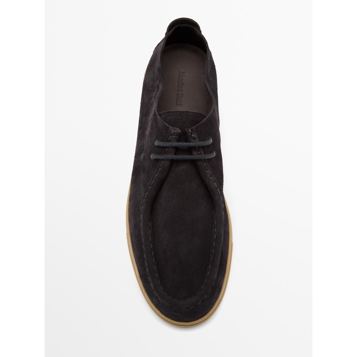 마시모두띠(MASSIMO DUTTI) 소프트 레더 발등 스티치 슈즈