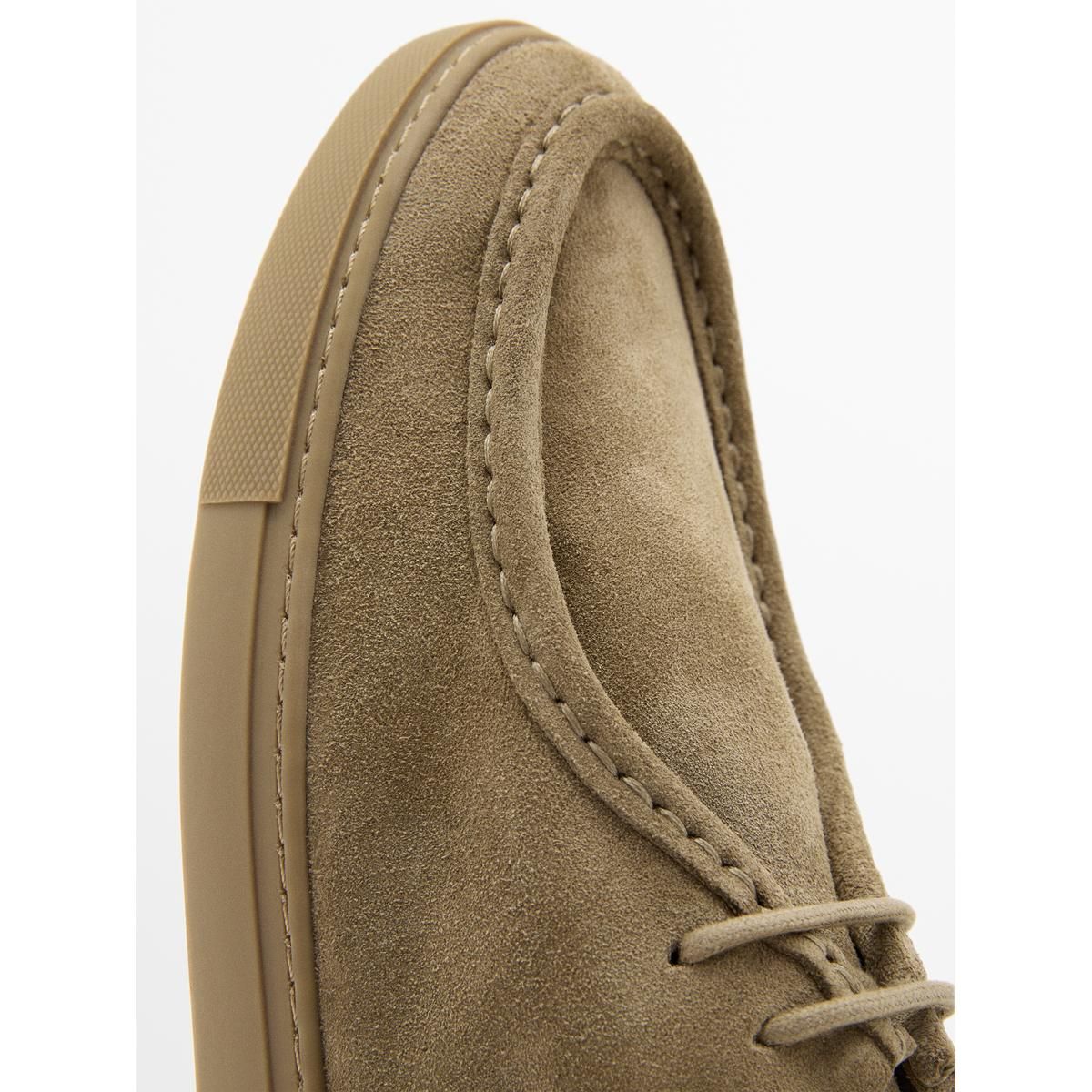 마시모두띠(MASSIMO DUTTI) 소프트 레더 발등 스티치 슈즈