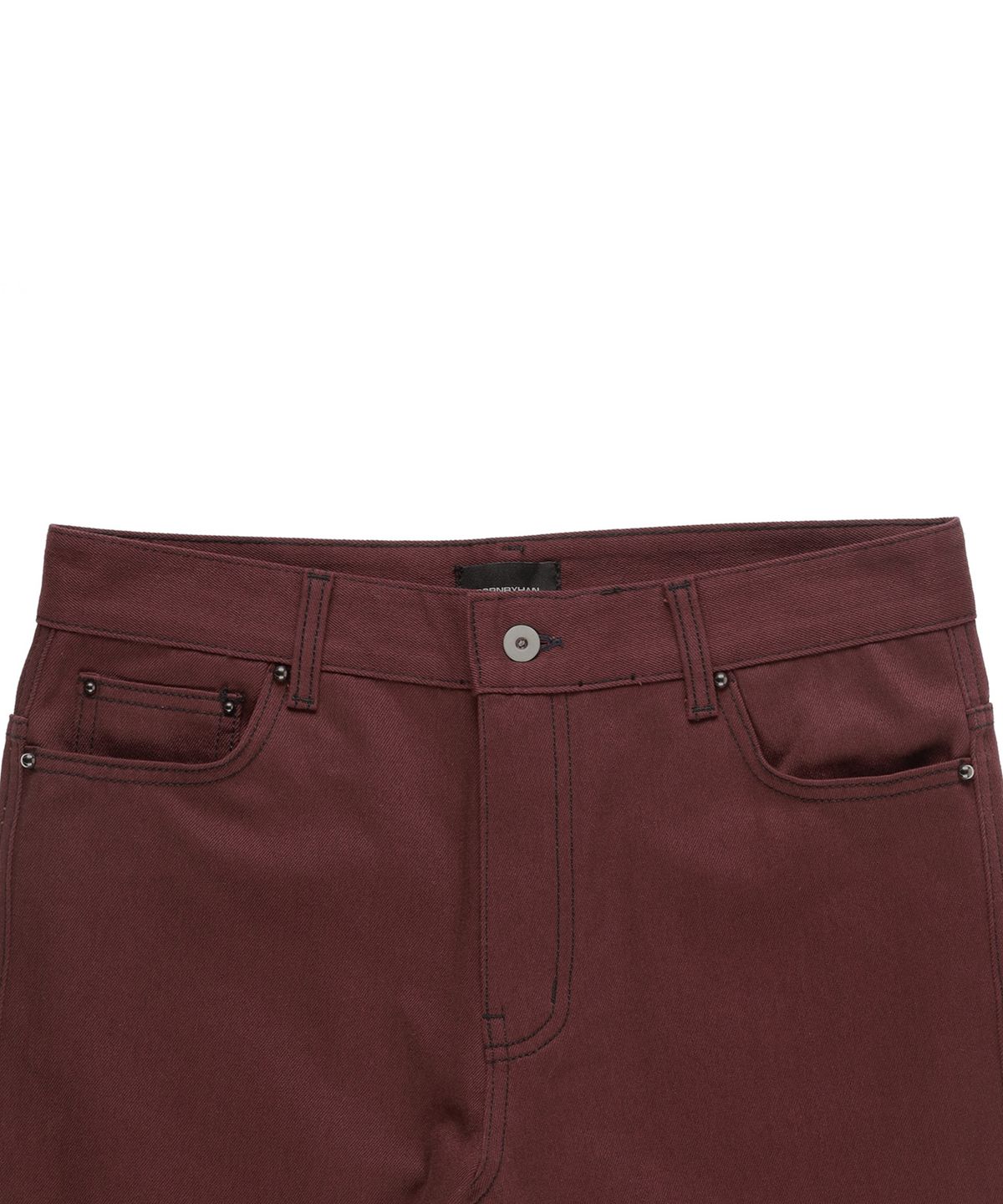 본바이한(BORNBYHAN) FADED BOOTCUT COTTON PANTS WINE
