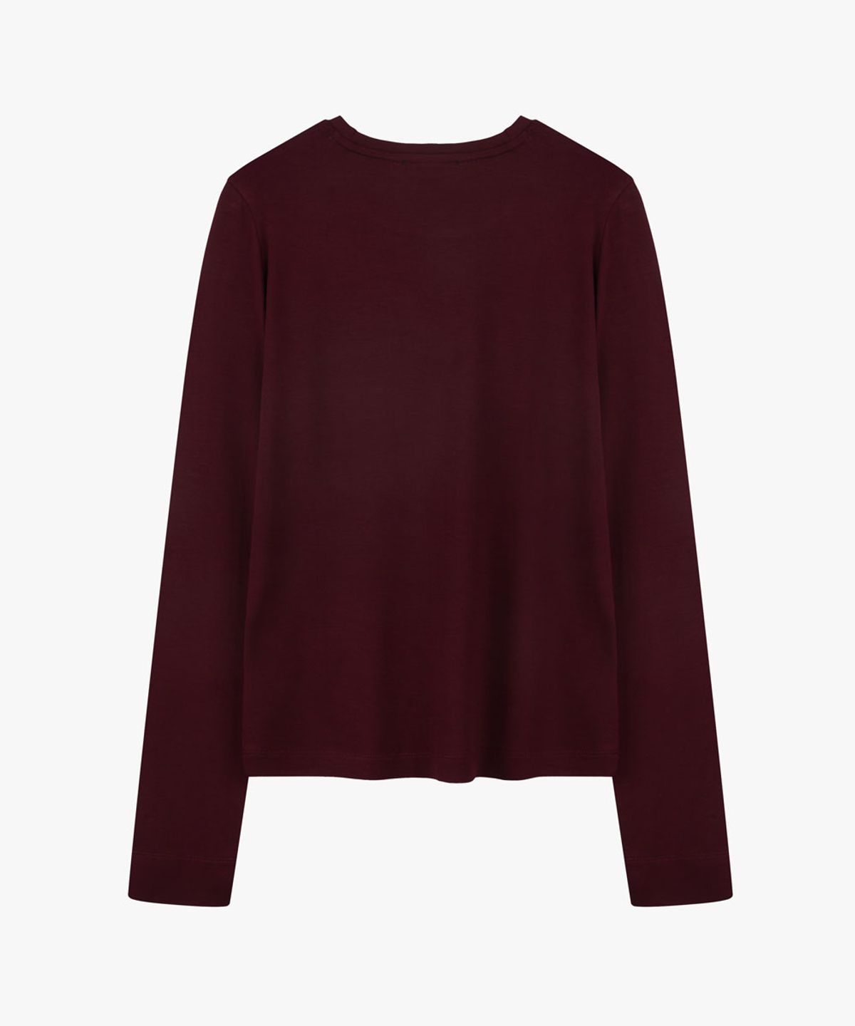 38컴온커먼(38COMEONCOMMON) Silky Touch Slim Long Sleeve (Burgundy)