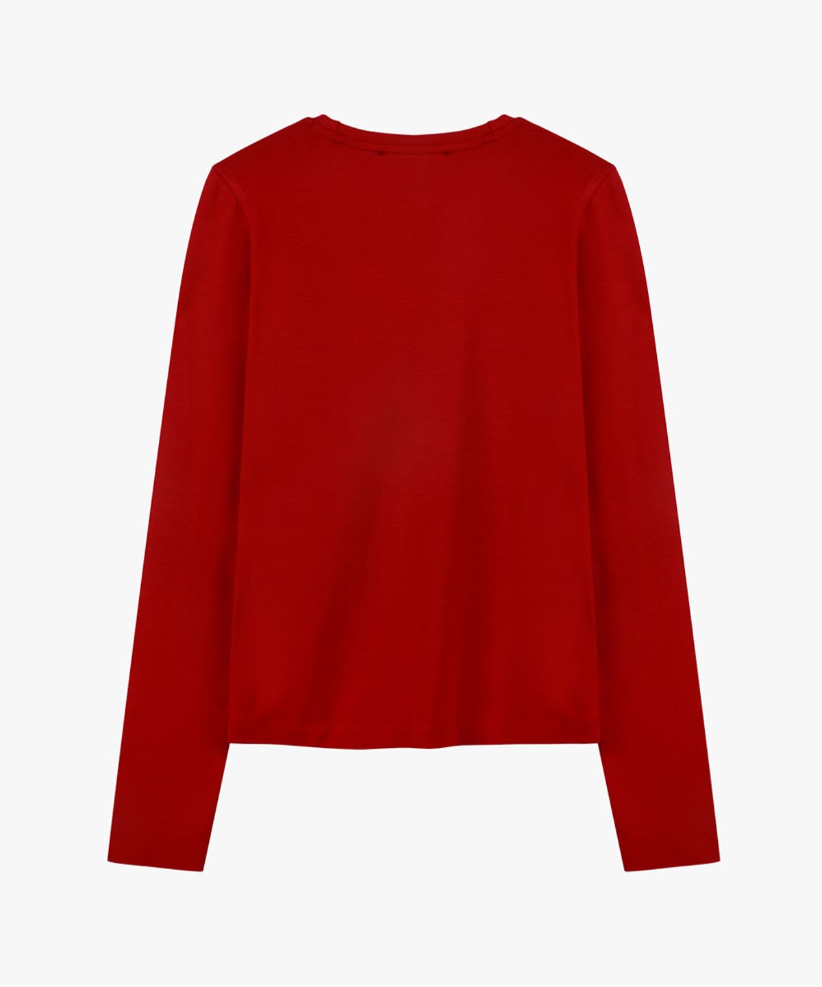 38컴온커먼(38COMEONCOMMON) Silky Touch Slim Long Sleeve (Red)