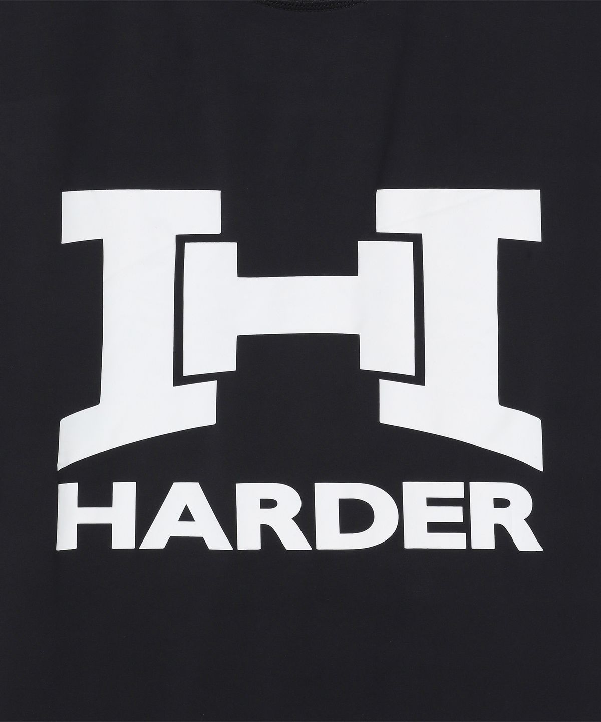 하더(HARDER) 로고 오버핏 슬리브리스(블랙)