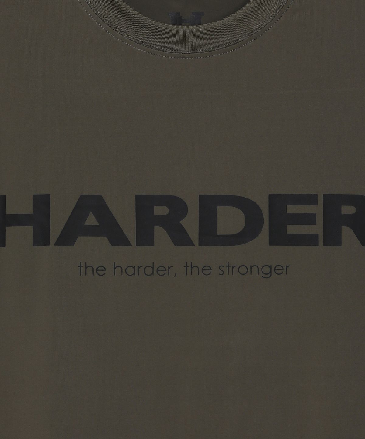 하더(HARDER) 쿨링 로고 머슬핏 숏슬리브 티셔츠(카키)